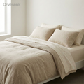 🤍 Product Name  Devesere™ SoftDune Natural Linen Bedding Set